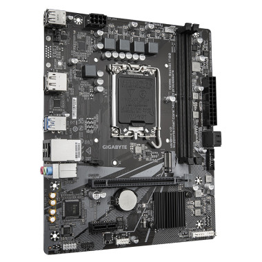 GIGABYTE H610M K V2 Carte mère - Processeurs Intel Core 14ᵉ génération, jusqu'à 5600 MHz DDR5, 1xPCIe 3.0 M.2, LAN 1GbE, USB