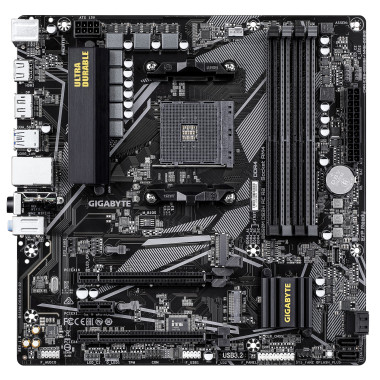 GIGABYTE B550M DS3H AC R2 Carte mère - Processeurs AMD Ryzen 5000, VRM 5+3 phases, jusqu'à 4733 MHz DDR4 (O.C.), 1x M.2 PCIe