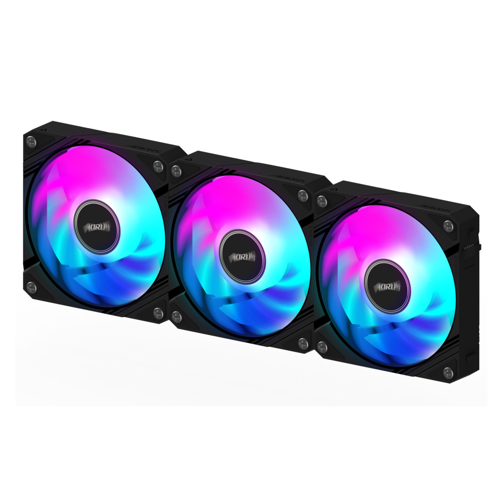 GIGABYTE AORUS EZ CHAIN FAN 120 (3-Pack) Processeur Refroidisseur de liquide tout-en-un 12 cm Noir