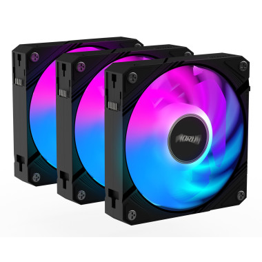 GIGABYTE AORUS EZ CHAIN FAN 120 (3-Pack) Processeur Refroidisseur de liquide tout-en-un 12 cm Noir