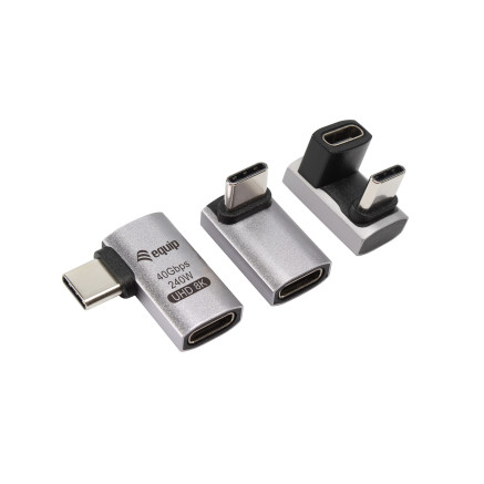 Equip Adaptateur USB 4 C vers C, 40Gbps, PD 240W, 3-Pack