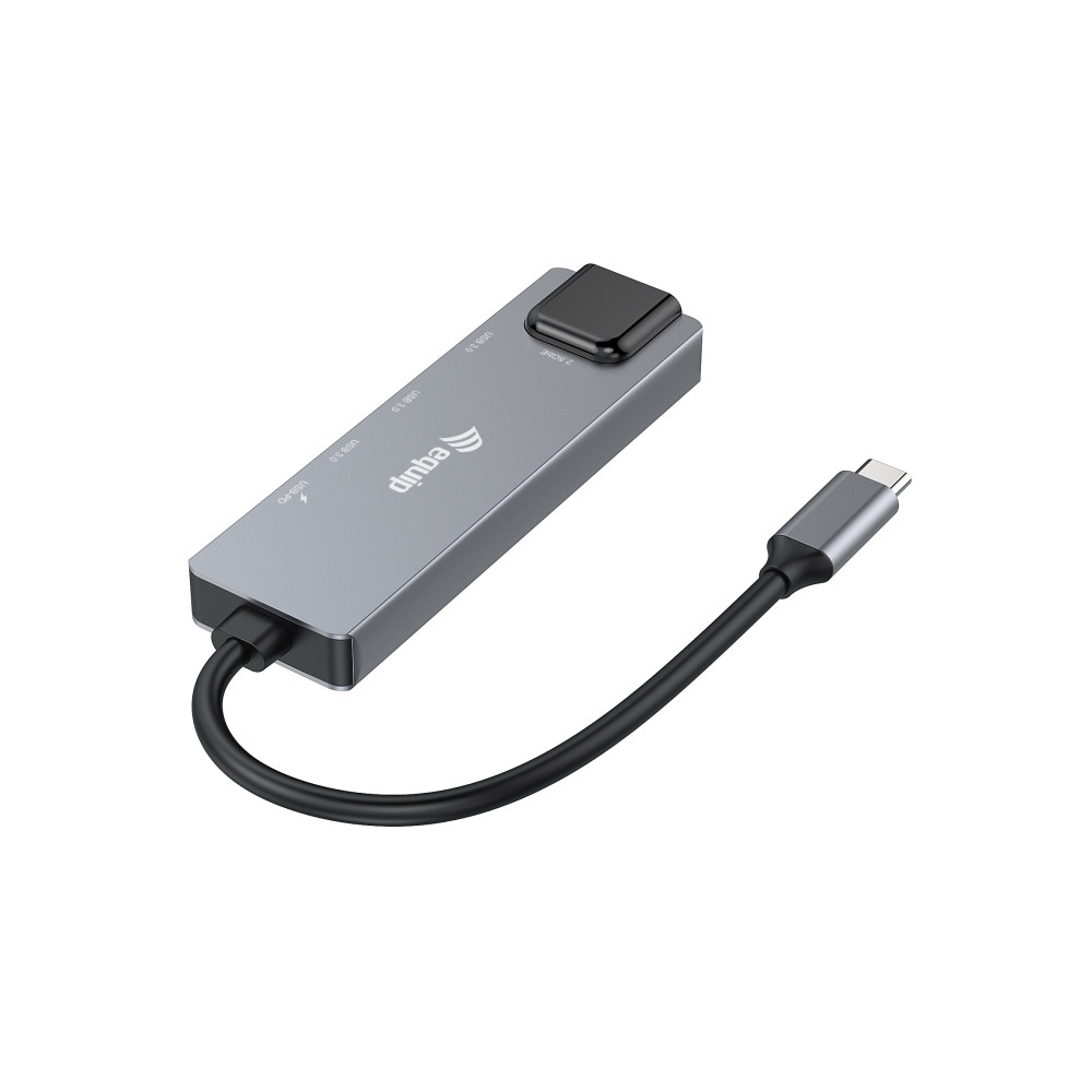 Equip 133496 Adaptateur multifonctionnel 5 en 1, 2.5GbE, USB-A x 2, USB-C x 1, USB-C , 100W USB PD