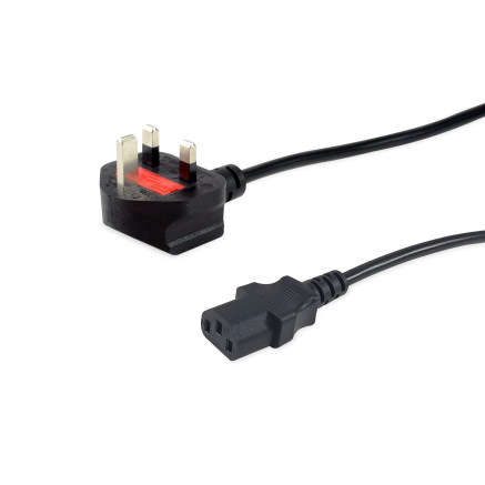 Equip 112304 câble électrique Noir IEC C13 BS 1363