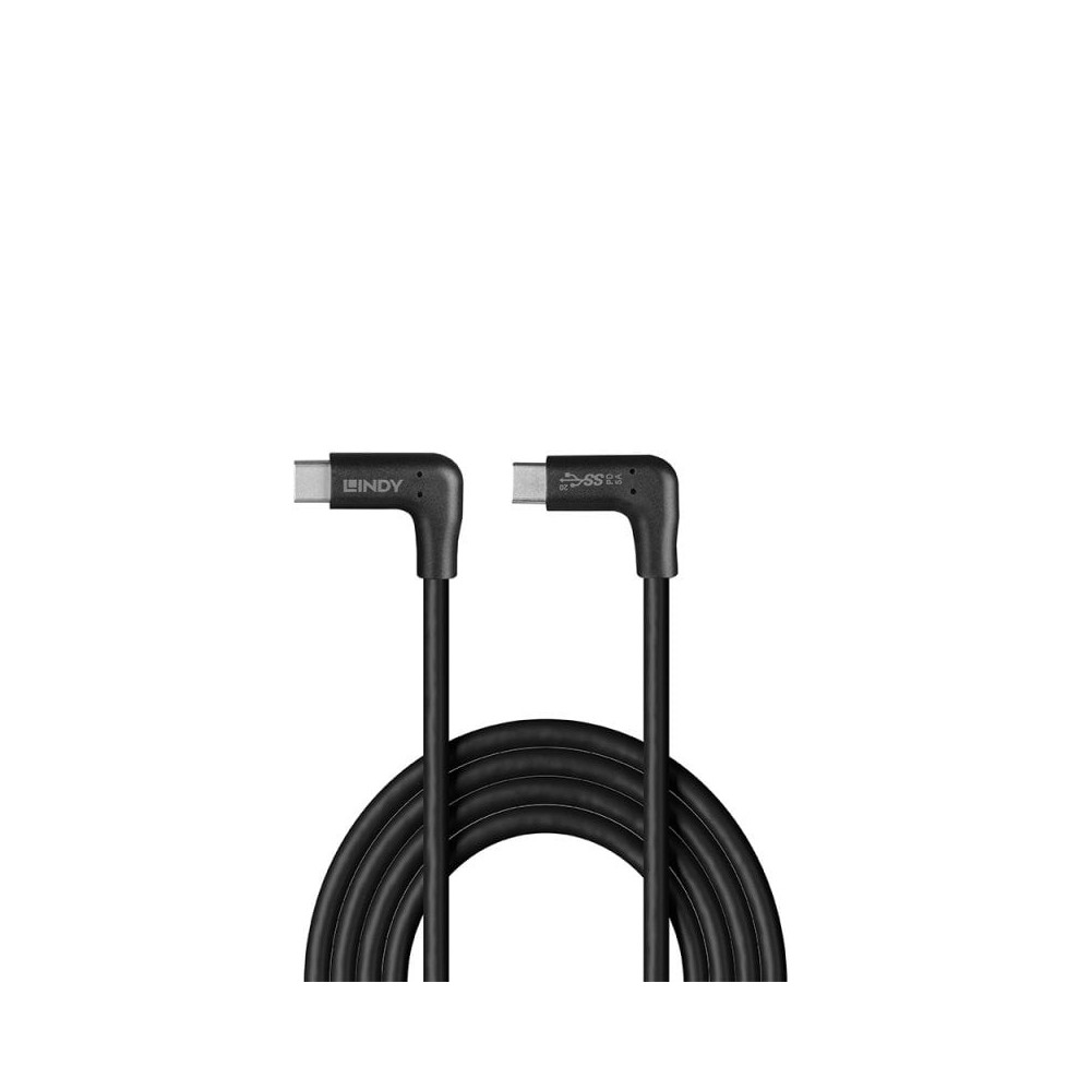 Lindy 32022 câble USB USB 3.2 Gen 2 (3.1 Gen 2) 0,5 m USB C Noir