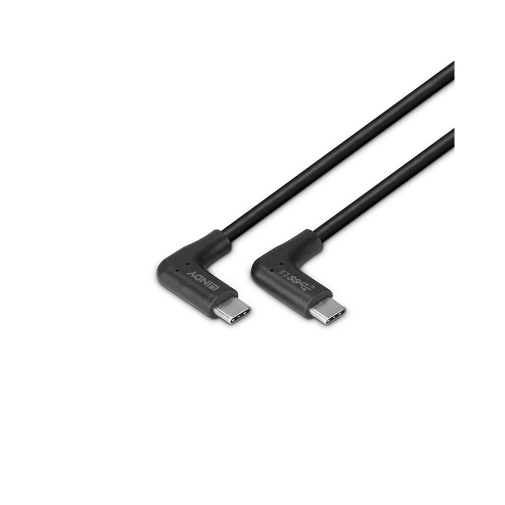Lindy 32022 câble USB USB 3.2 Gen 2 (3.1 Gen 2) 0,5 m USB C Noir