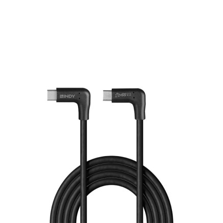 Lindy 32023 câble USB USB 3.2 Gen 2 (3.1 Gen 2) 1 m USB C Noir