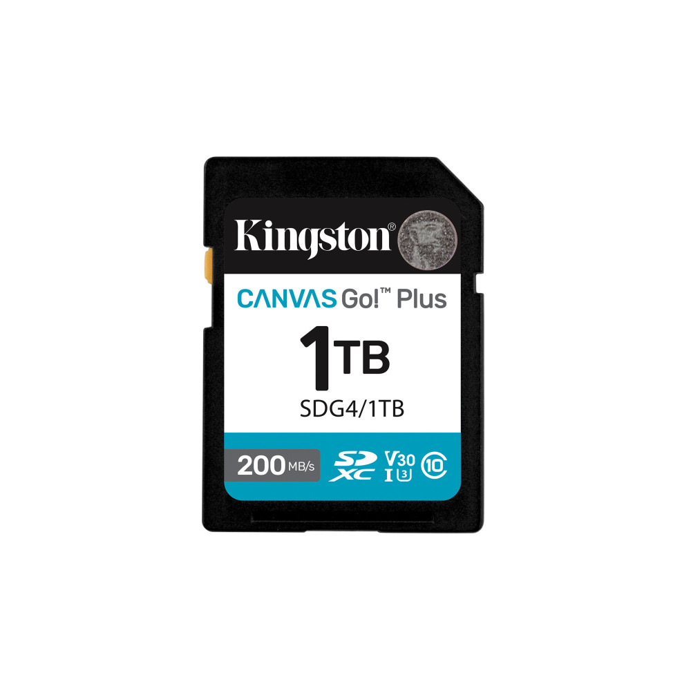 Kingston Technology 1 To SDXC Canvas Go Plus Gen4 200 Mo s C10 UHS-I U3 V30 Kingston Technology 1 To SDXC Canvas Go Plus Gen4 200 Mo s C10 UHS-I U3 V30