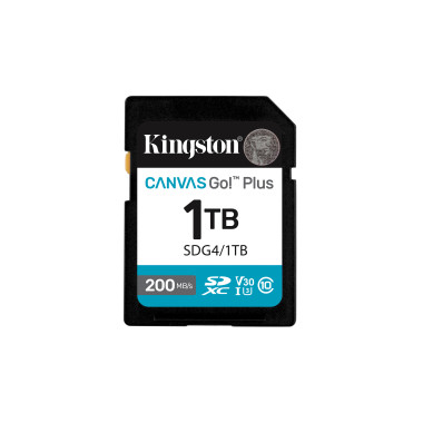 Kingston Technology 1 To SDXC Canvas Go Plus Gen4 200 Mo s C10 UHS-I U3 V30