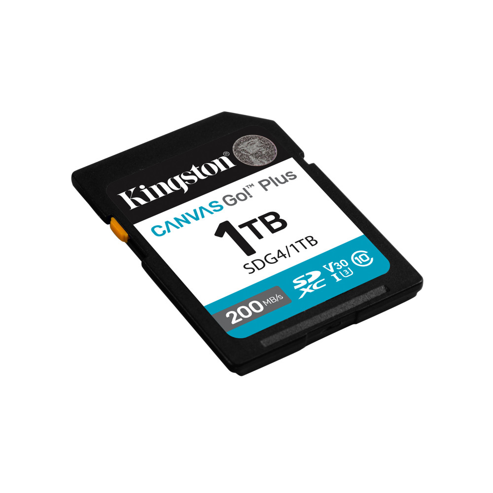 Kingston Technology 1 To SDXC Canvas Go Plus Gen4 200 Mo s C10 UHS-I U3 V30