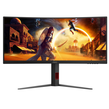 AOC G4 CU34G4Z écran plat de PC 86,4 cm (34") 3440 x 1440 pixels Wide Quad HD LED Noir, Rouge
