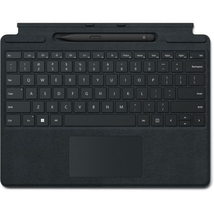 Microsoft Signature with Slim Pen 2 QWERTZ Allemand Microsoft Cover port Noir