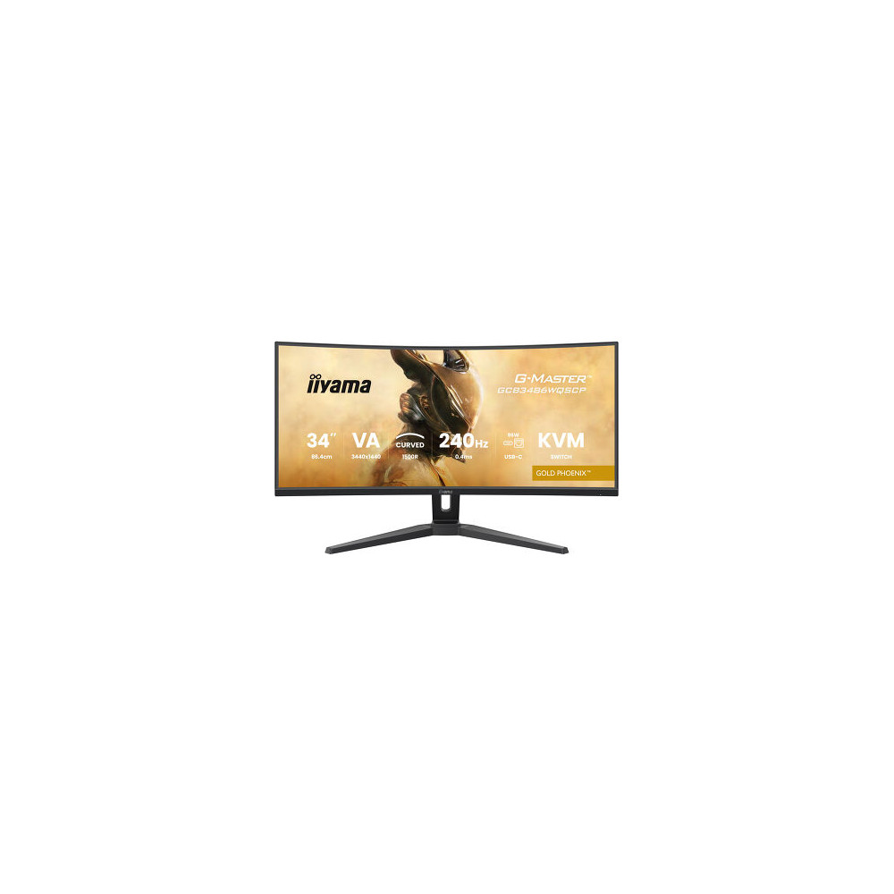 IIY00046648 GCB3486WQSCP-B1 (Gold Phoenix) - 34p VA UWQHD incurvé 0,4ms 500cd/m² 2HDMi-DP USB-C.Dock RJ45 2x5W Règlable Noir IIY00046648 GCB3486WQSCP-B1 (Gold Phoenix) - 34p VA UWQHD incurvé 0,4ms 500cd/m² 2HDMi-DP USB-C.Dock RJ45 2x5W Règlable Noir
