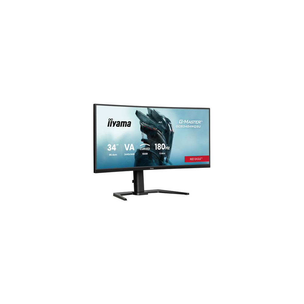 IIY00046649 GCB3484WQSU-B1 (Red Eagle) - 34p VA 3440x1440 Incurvé 0.4ms 500cd/m² 2HDMI-DP 4USB 2x5W Règlable Noir