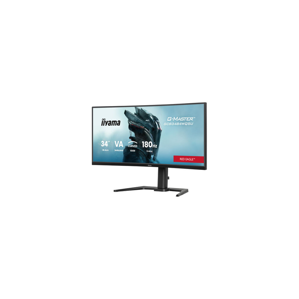 IIY00046649 GCB3484WQSU-B1 (Red Eagle) - 34p VA 3440x1440 Incurvé 0.4ms 500cd/m² 2HDMI-DP 4USB 2x5W Règlable Noir