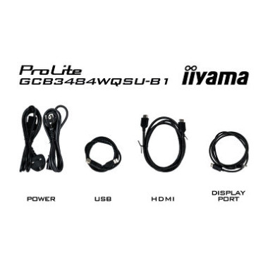 IIY00046649 GCB3484WQSU-B1 (Red Eagle) - 34p VA 3440x1440 Incurvé 0.4ms 500cd/m² 2HDMI-DP 4USB 2x5W Règlable Noir