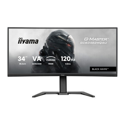 IIY00046650 GCB3482WQSU-B1 (Black Hawk) - 34p VA 3440x1440 Incurvé 0.6ms 500cd/m² 2HDMi-DP 4USB 2x5W Règlable Noir