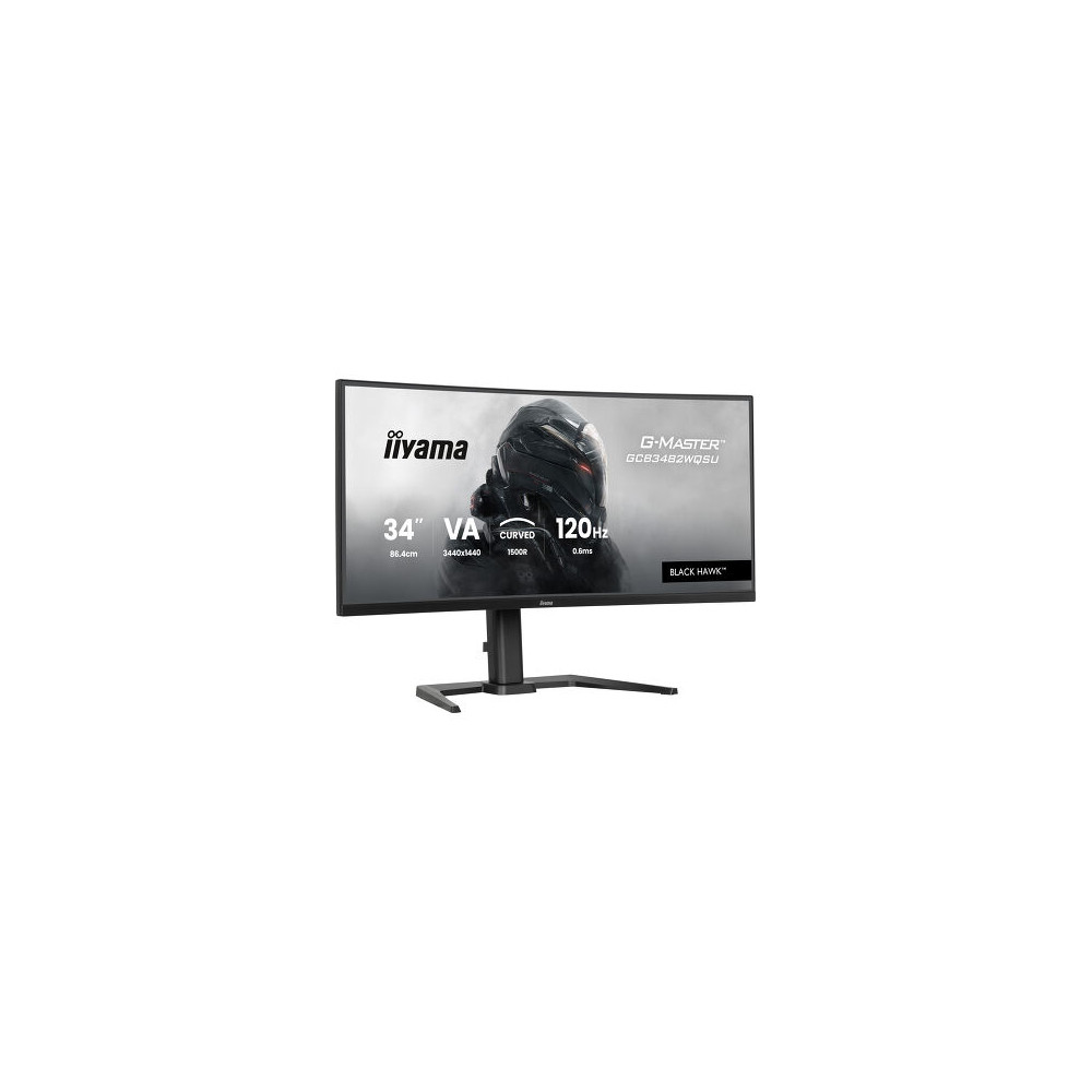 IIY00046650 GCB3482WQSU-B1 (Black Hawk) - 34p VA 3440x1440 Incurvé 0.6ms 500cd/m² 2HDMi-DP 4USB 2x5W Règlable Noir