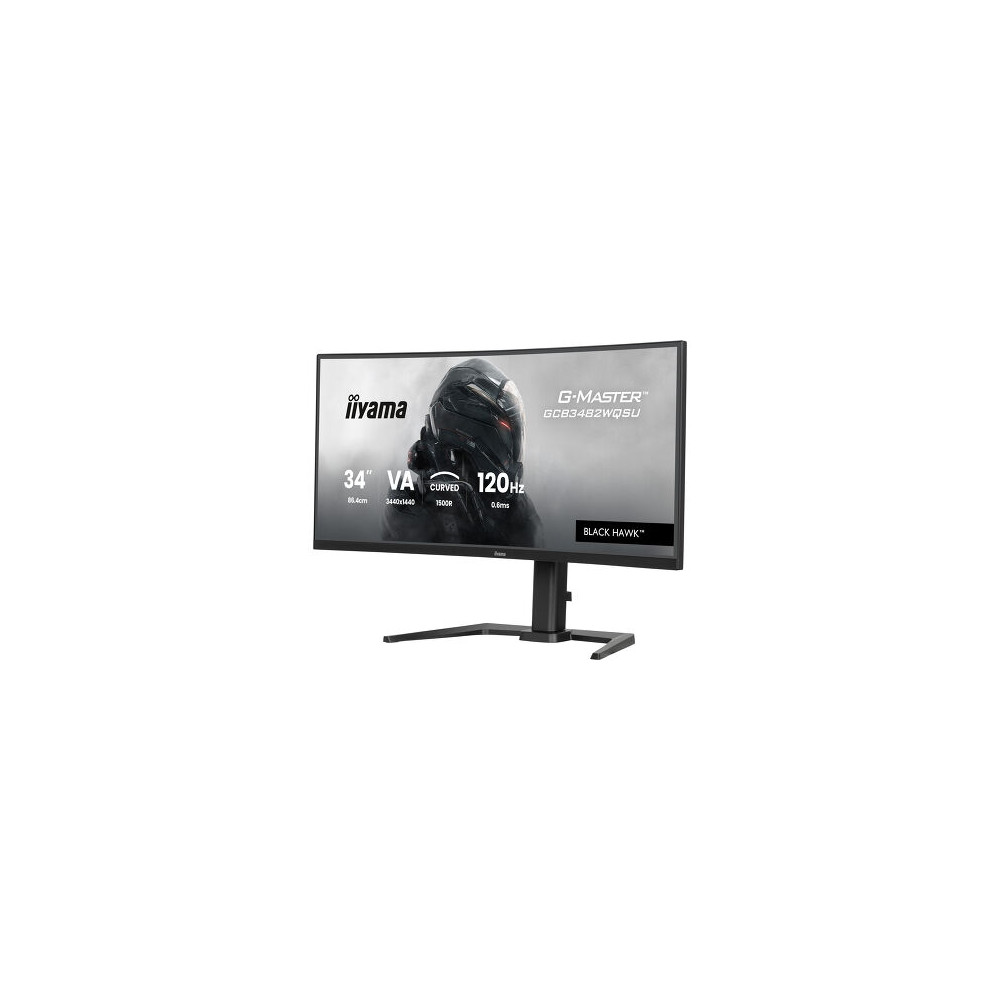 IIY00046650 GCB3482WQSU-B1 (Black Hawk) - 34p VA 3440x1440 Incurvé 0.6ms 500cd/m² 2HDMi-DP 4USB 2x5W Règlable Noir