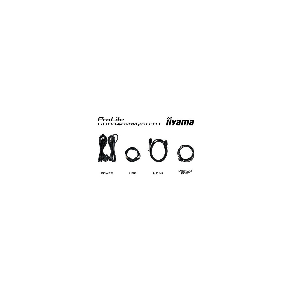 IIY00046650 GCB3482WQSU-B1 (Black Hawk) - 34p VA 3440x1440 Incurvé 0.6ms 500cd/m² 2HDMi-DP 4USB 2x5W Règlable Noir