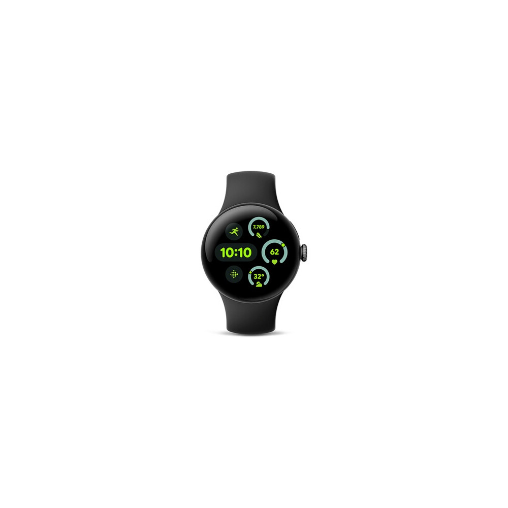 Google Pixel Watch 3 - 41 mm - aluminium noir mat - montre intelligente avec bande active - fluoroélastomère - obsidienne - t Google Pixel Watch 3 - 41 mm - aluminium noir mat - montre intelligente avec bande active - fluoroélastomère - obsidienne - t