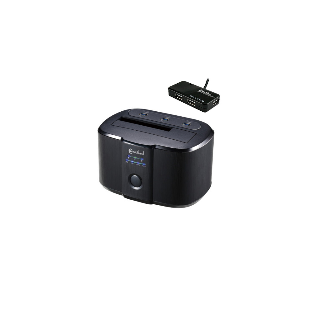 CON00046720 Crazy Pack Docking 1xHDD 2.5/3.5p Sata avec hub USB3 + Hub USB 2.0 4 ports offerts CON00046720 Crazy Pack Docking 1xHDD 2.5/3.5p Sata avec hub USB3 + Hub USB 2.0 4 ports offerts