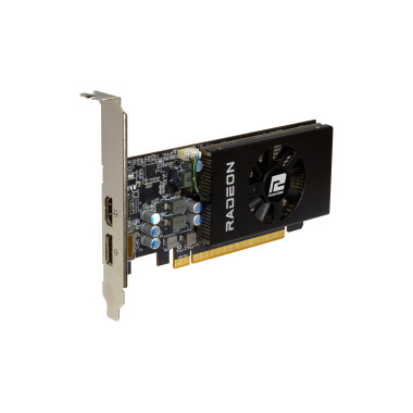 PowerColor AXRX 6400 LP 4GBD6-DH carte graphique AMD Radeon RX 6400 4 Go GDDR6