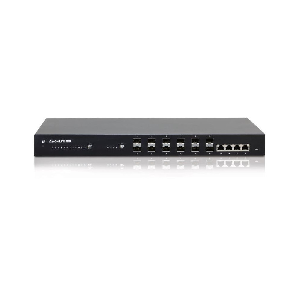 Ubiquiti EdgeSwitch 12 Fiber Géré L2 L3 1U Noir