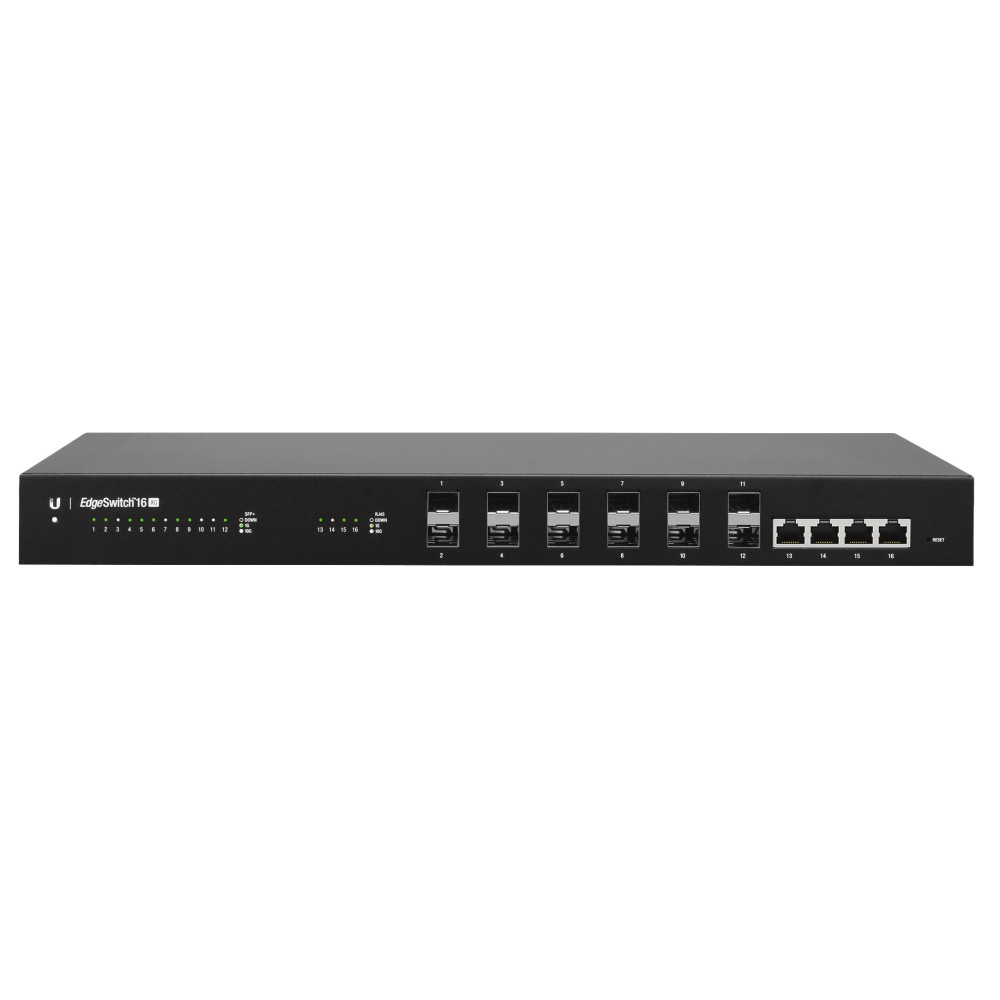 Ubiquiti EdgeSwitch 16 XG Géré Gigabit Ethernet (10 100 1000) 1U Noir Ubiquiti EdgeSwitch 16 XG Géré Gigabit Ethernet (10 100 1000) 1U Noir