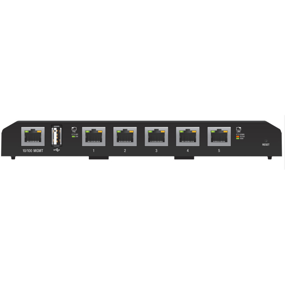 Ubiquiti EdgeSwitch 5XP Géré Gigabit Ethernet (10 100 1000) Connexion Ethernet, supportant l'alimentation via ce port (PoE) Noir