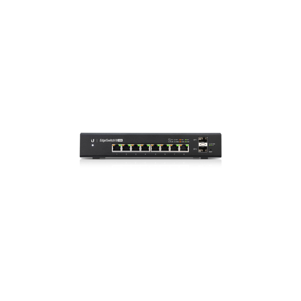 Ubiquiti EdgeSwitch 8 150W Géré L2 L3 Gigabit Ethernet (10 100 1000) Connexion Ethernet, supportant l'alimentation via ce port