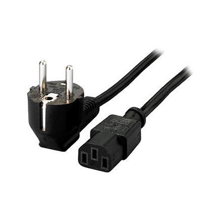 Equip 112120 Noir 1,8 m Coupleur C13 CEE7 4