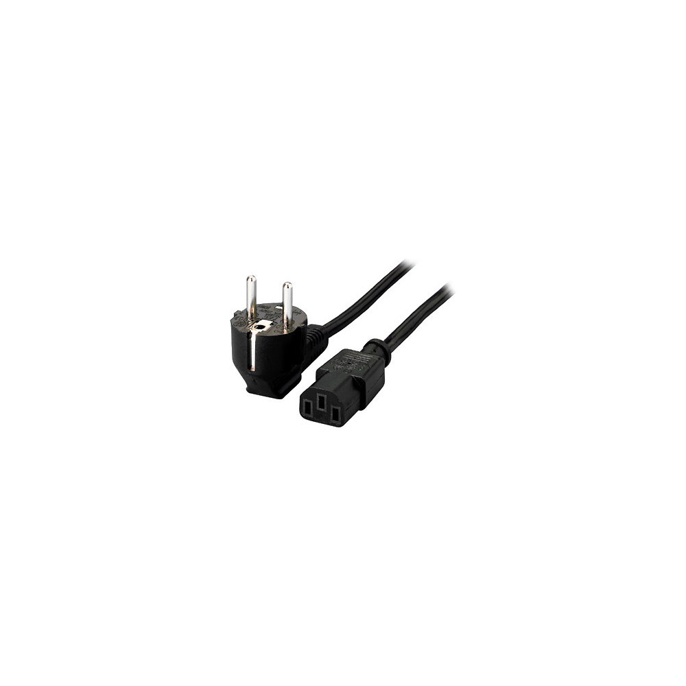 Equip 112120 Noir 1,8 m Coupleur C13 CEE7 4 Equip 112120 Noir 1,8 m Coupleur C13 CEE7 4