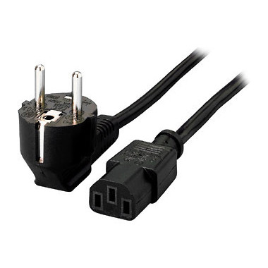 Equip 112120 Noir 1,8 m Coupleur C13 CEE7 4