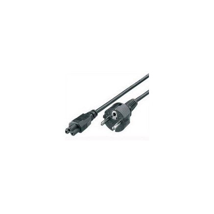 Equip 112150 Noir 1,8 m Coupleur C5 CEE7 4