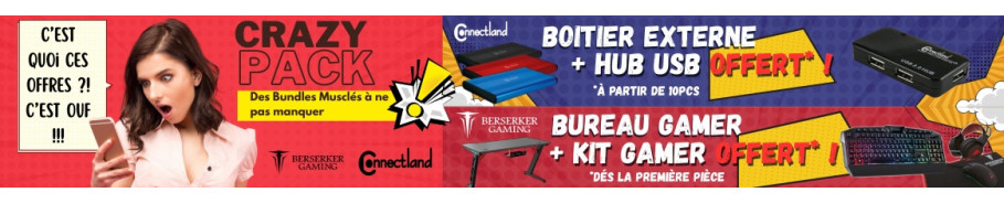 Crazy Pack – Bundles Connectland & Berserker avec accessoires offerts
