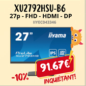 27p IPS FHD 0,4ms 250cd/m² HDMI-DP 4xUSB 2x2W Noir - 91.67€
