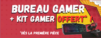 Offre Speciale Bureau Gamer Berserker + Kit Gamer Offert ! Dés la première piece
