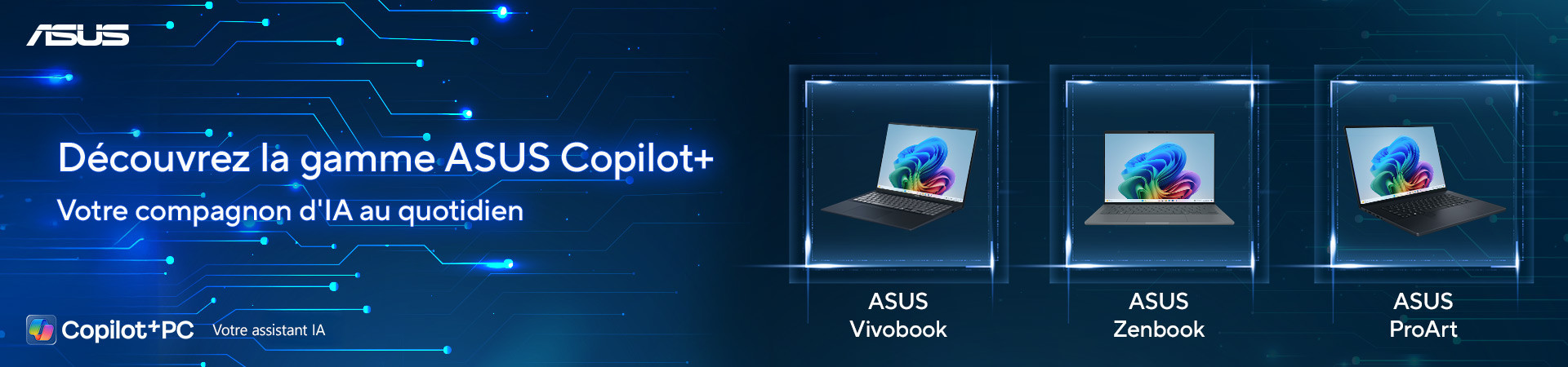 PC Portables Asus Copilot+ - Nouvelle génération IA